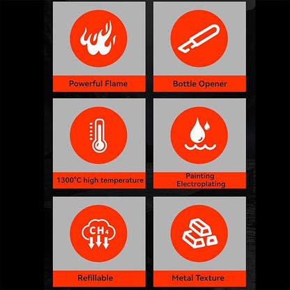 Portable Adjustable Refillable Butane Jet Lighter