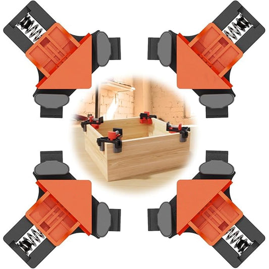 4 Pcs Corner Clamp Set – Precision 90° Woodworking Tool Gift