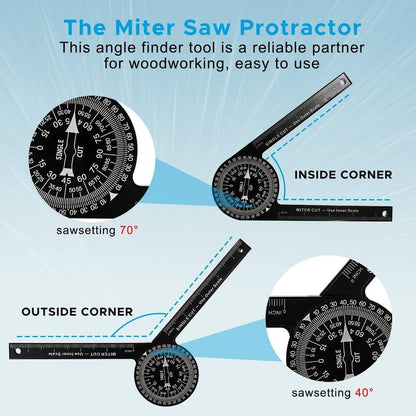 Aluminum Miter Saw Protractor-Best Angle Measurement Tool