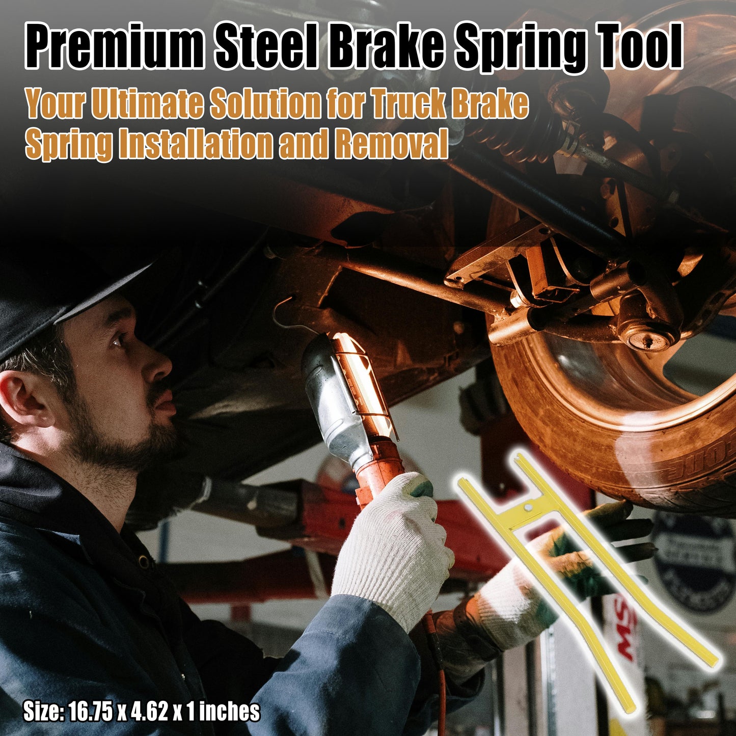 Premium Steel Brake Spring Tool for Trucks