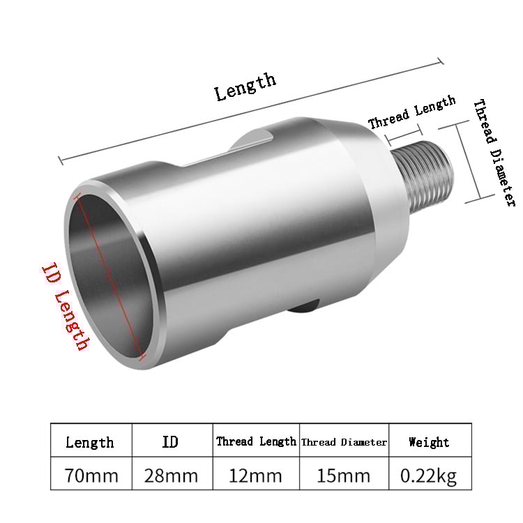 Heavy-Duty 1/2′′ Impact Drill Chuck with Adapter