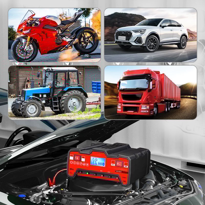 Automotive Intelligent Pulse Repair Battery Charger