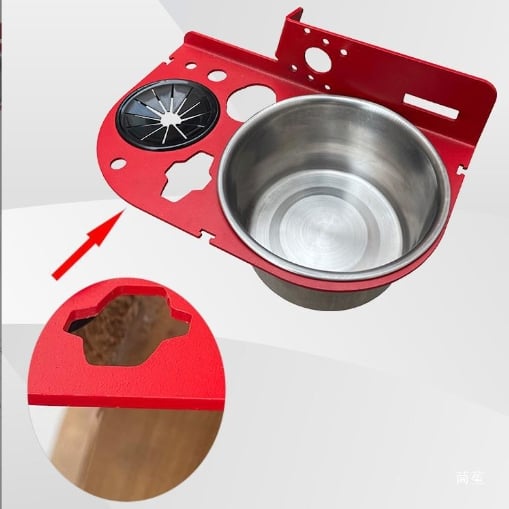 Herringbone Ladder Tool Rack