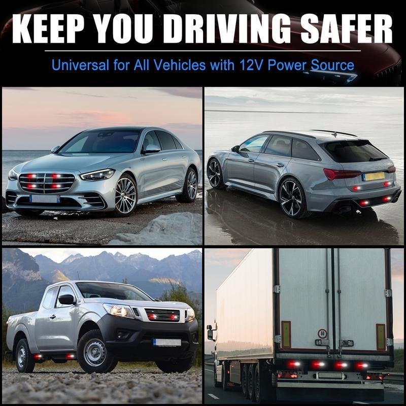 🚘 Dual-Color Emergency Strobe Light