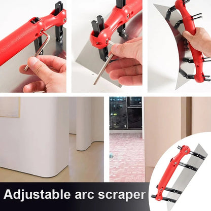 Adjustable Arc Scraper Multi-function Putty Scraper