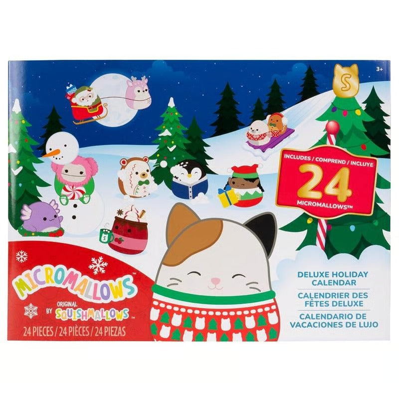 🎅 2026 Squishmallows 24-Day Micromallows Holiday Plush Advent Calendar