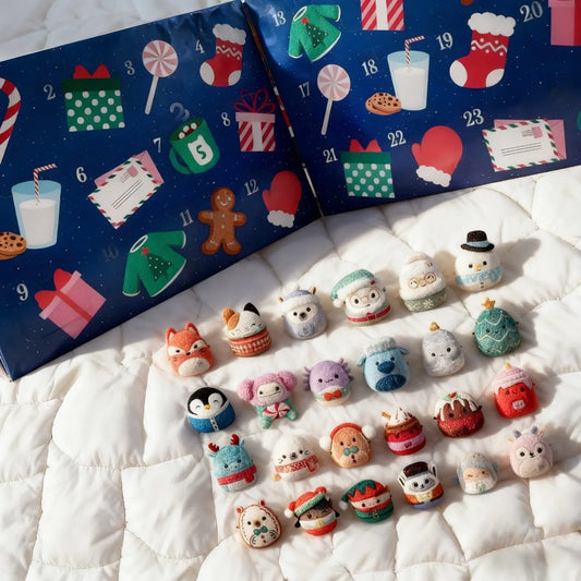 🎅 2026 Squishmallows 24-Day Micromallows Holiday Plush Advent Calendar