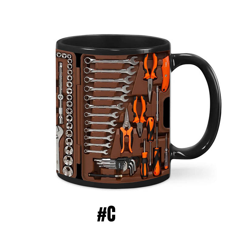 3D Mechanical Toolbox Coffee Mug Set